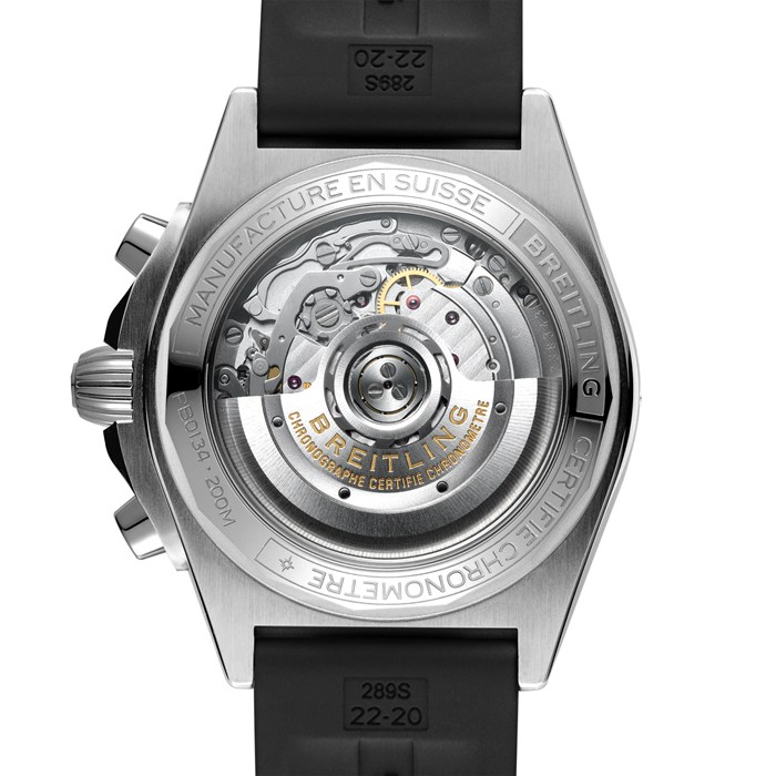 Breitling Chronomat B01 42 Rustfrit stål & platin gummirem Isblå ur PB0134101C1S1 - Billede 2