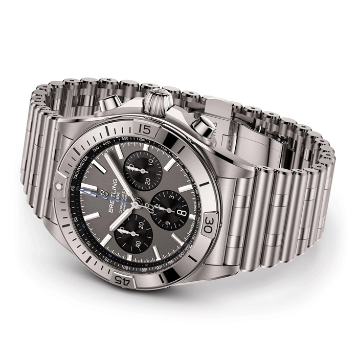 Breitling Chronomat B01 42mm herreur grå titanium EB0134101M1E1 - Billede 4