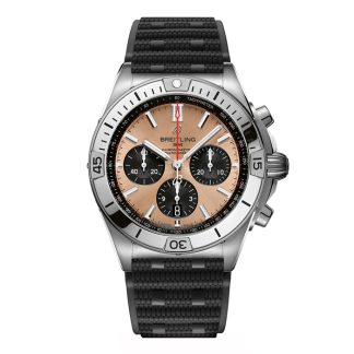Breitling Chronomat B01 Chronograph 42mm herreur kobbergummi AB0134101K1S1