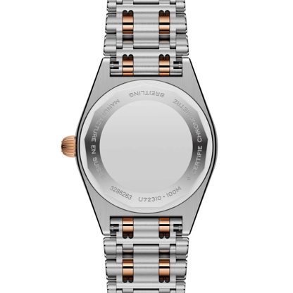Breitling Chronomat rustfrit stål og 18k rødguld 28 mm dameur perlemor U72310531A1U1 - Billede 4
