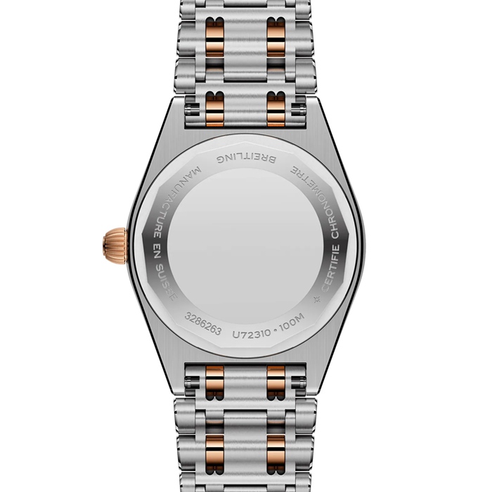 Breitling Chronomat rustfrit stål og 18k rødguld 28 mm dameur perlemor U72310531A1U1 - Billede 4