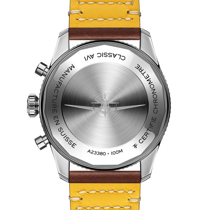 Breitling Classic AVI Chronograph 42 Curtiss P-40 Warhawk Læderrem Ur A233802A1L1X1 - Billede 2