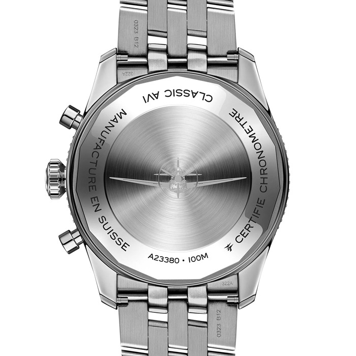 Breitling Classic AVI Chronograph 42 Curtiss P-40 Warhawk ur i rustfrit stål A233802A1L1A1 - Billede 2