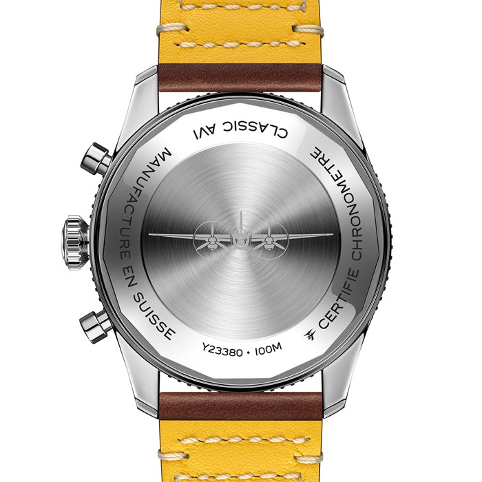 Breitling Classic AVI Chronograph 42 Mosquito Læderrem Ur Y233801A1B1X1 - Billede 2