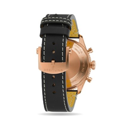 Breitling Classic AVI Chronograph 42 P-51 Mustang 18K rødguld læderrem ur R233801A1B1X1 - Billede 5