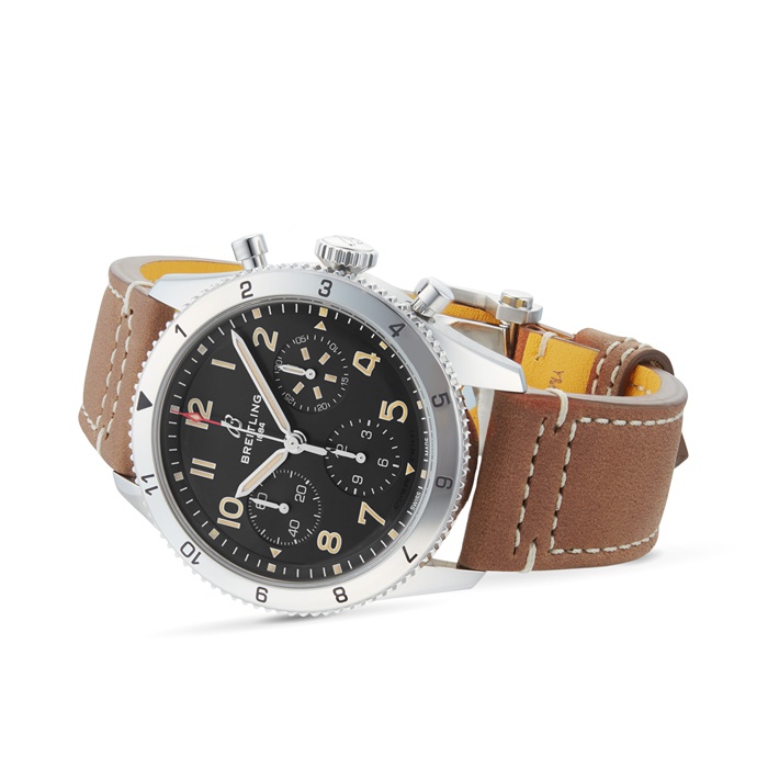 Breitling Classic AVI Chronograph 42 P-51 Mustang Læderrem Ur A233803A1B1X1 - Billede 4