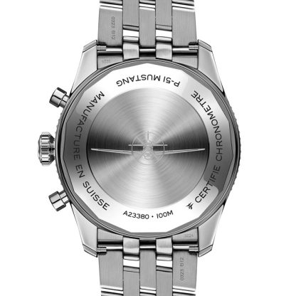 Breitling Classic AVI Chronograph 42 P-51 Mustang ur i rustfrit stål A233803A1B1A1 - Billede 2