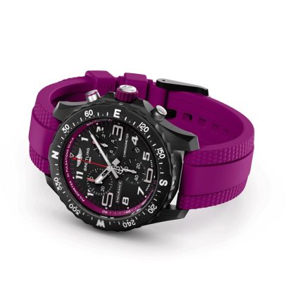 Breitling Endurance Pro 38mm Unisex-ur Lilla gummi X83310F61B1S1 - Billede 4