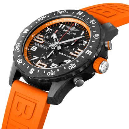 Breitling Endurance Pro 44mm Orange gummirem ur X82310A51B1S1 - Billede 2