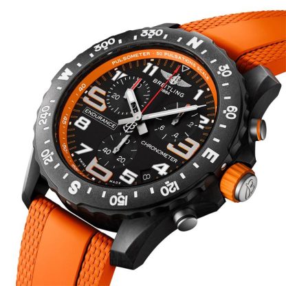 Breitling Endurance Pro 44mm herreur Orange gummi X82310A51B1S2 - Billede 2