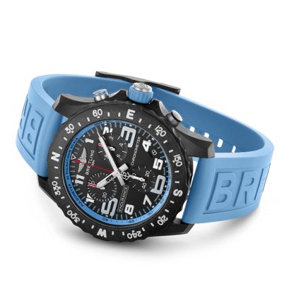 Breitling Endurance Pro 44mm turkis gummirem ur X82310281B1S1 - Billede 3