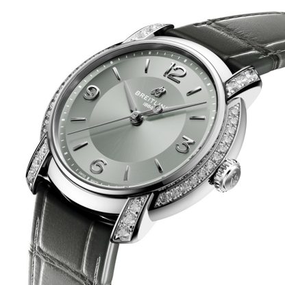 Breitling Lady Premier 36mm dameur grå A10310671M1P1 - Billede 2