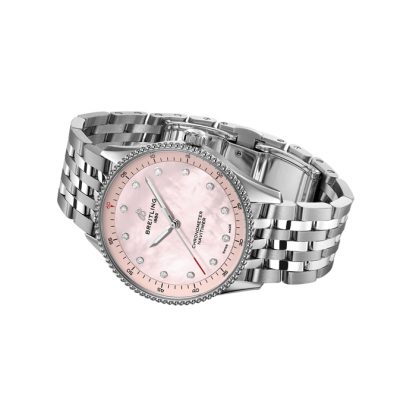 Breitling Navitimer 32mm Dameur Pink Perlemor A77320D91K1A1 - Billede 4