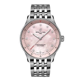 Breitling Navitimer 32mm Dameur Pink Perlemor A77320D91K1A1