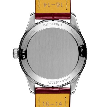 Breitling Navitimer 32mm dameur hvid perlemor alligator A77320E61A2P2 - Billede 2