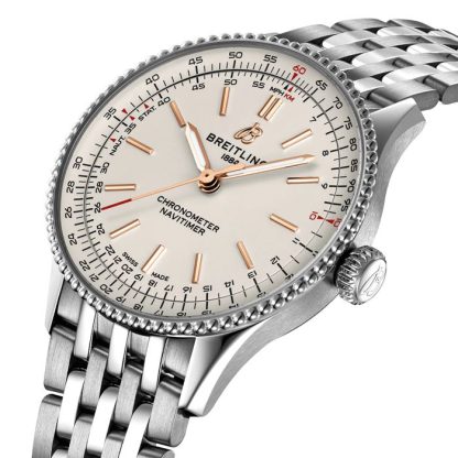 Breitling Navitimer 36 mm dameur sølv A17327211G1A1 - Billede 3
