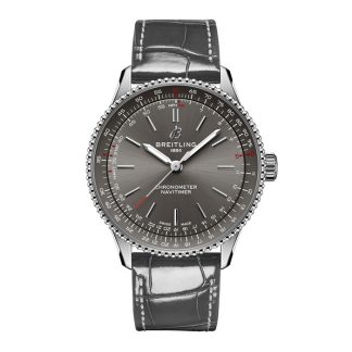 Breitling Navitimer 36mm dameur grå alligator A17327381B1P1