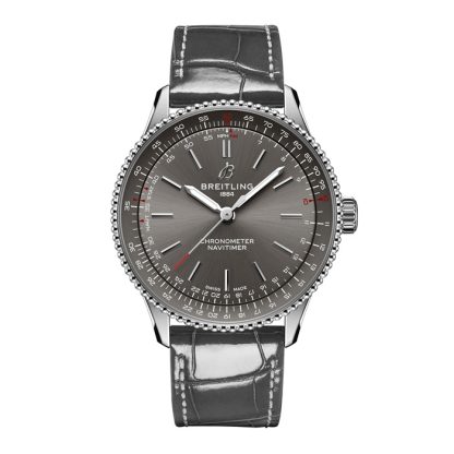 Breitling Navitimer 36mm dameur grå alligator A17327381B1P1