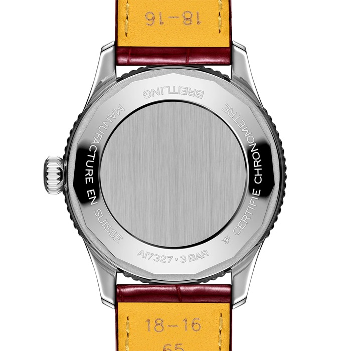Breitling Navitimer 36mm dameur sølv alligator A17327211G1P1 - Billede 2