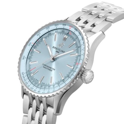 Breitling Navitimer Automatic 41 mm herreur lyseblå rustfrit stål A17329171C1A1 - Billede 5