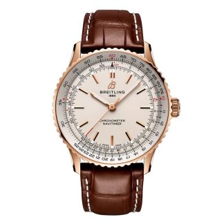 Breitling Navitimer Automatic 41mm Herreur Sølv 18k Roséguld R17329F41G1P1