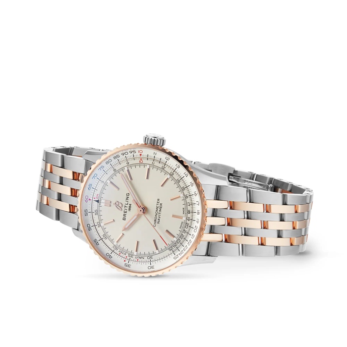 Breitling Navitimer Automatic 41mm herreur sølv rustfrit stål og 18k rødguld U17329F41G1U1 - Billede 3