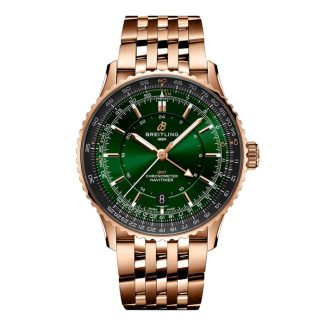 Breitling Navitimer Automatic GMT 41mm herreur grønt rustfrit stål R32310251L1R1