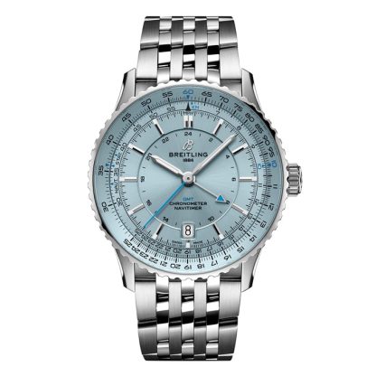 Breitling Navitimer Automatic GMT 41mm herreur lyseblå rustfrit stål A32310171C1A1
