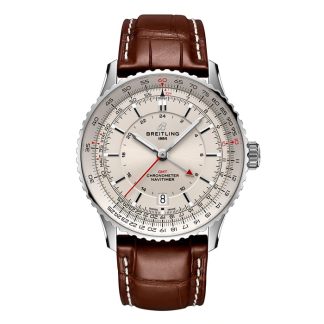 Breitling Navitimer Automatic GMT 41mm herreur sølv A32310211G1P1