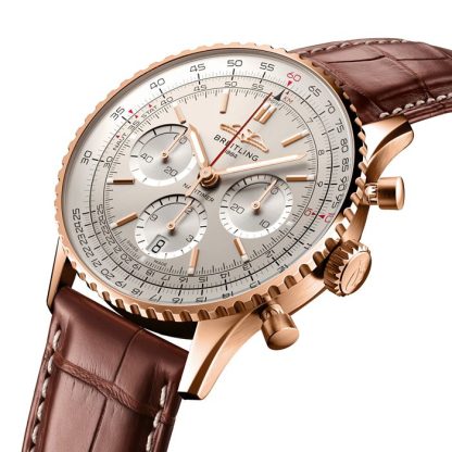Breitling Navitimer B01 Chronograph 41 18k Red Gold Watch RB0139211G1P1 - Billede 3