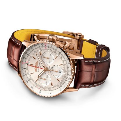 Breitling Navitimer B01 Chronograph 41 18k Red Gold Watch RB0139211G1P1 - Billede 4