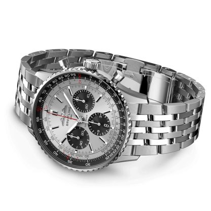 Breitling Navitimer B01 Chronograph 43 Sølvur AB0138241G1A1 - Billede 3