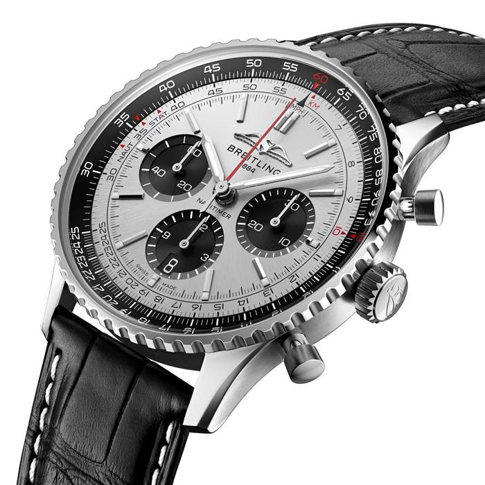 Breitling Navitimer B01 Chronograph 43 ur i rustfrit stål AB0138241G1P1 - Billede 3