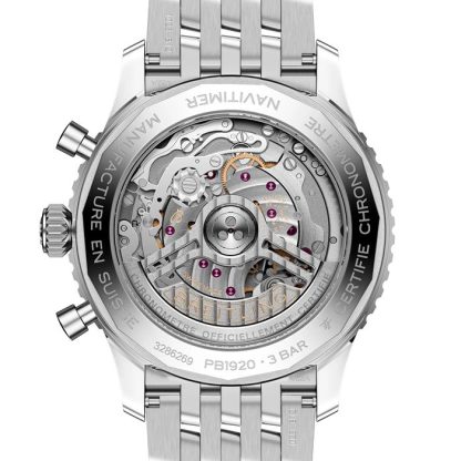 Breitling Navitimer B19 Chronograph Perpetual Calender 43mm herreur blå PB1920251C1A1 - Billede 2