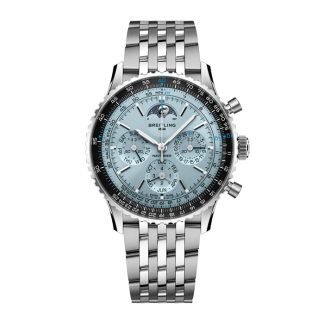 Breitling Navitimer B19 Chronograph Perpetual Calender 43mm herreur blå PB1920251C1A1