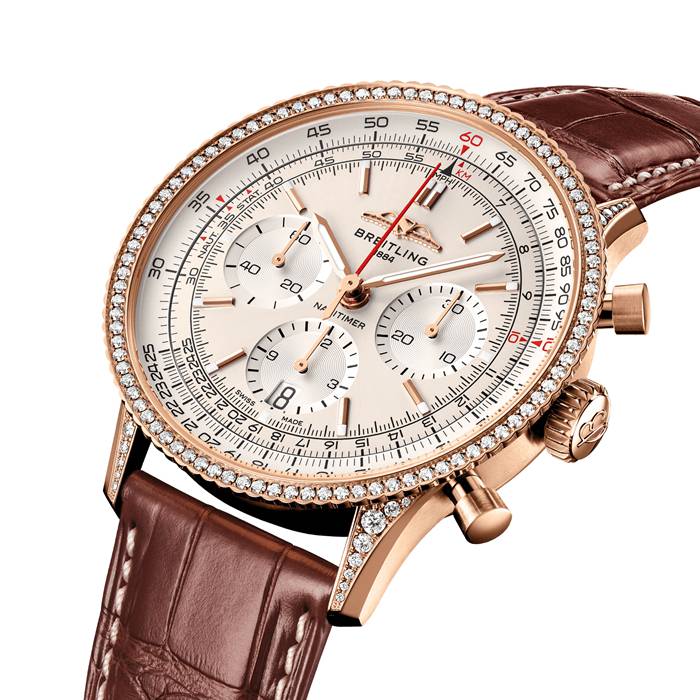 Breitling Navitimer Chronograph 41mm herreur cremefarvet urskive RB0139631G1P1 - Billede 2