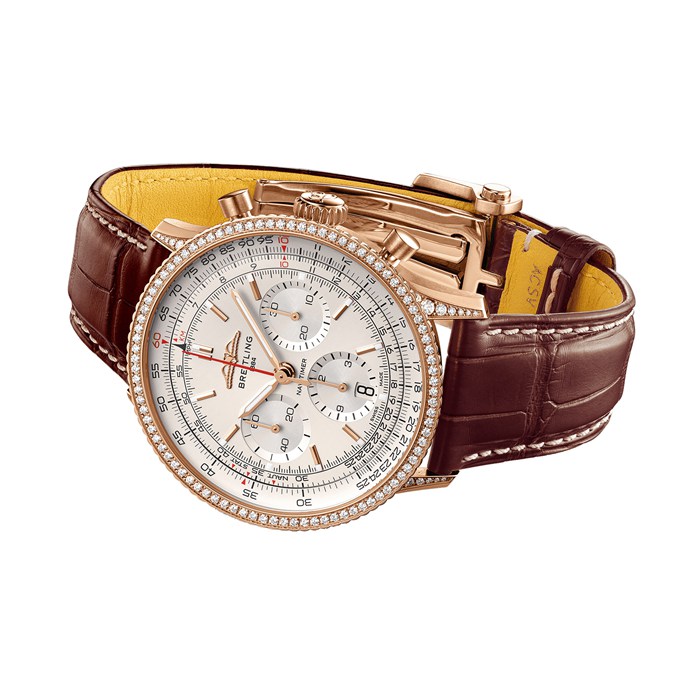Breitling Navitimer Chronograph 41mm herreur cremefarvet urskive RB0139631G1P1 - Billede 3
