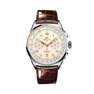 Breitling Premier B01 Chronograph 42mm herreur creme AB0145211G1P1