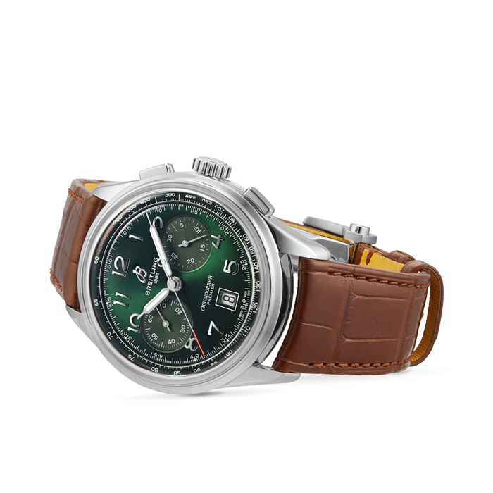Breitling Premier B01 Chronograph 42mm herreur grøn AB0145371L1P1 - Billede 3