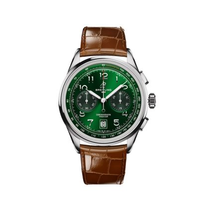 Breitling Premier B01 Chronograph 42mm herreur grøn AB0145371L1P1