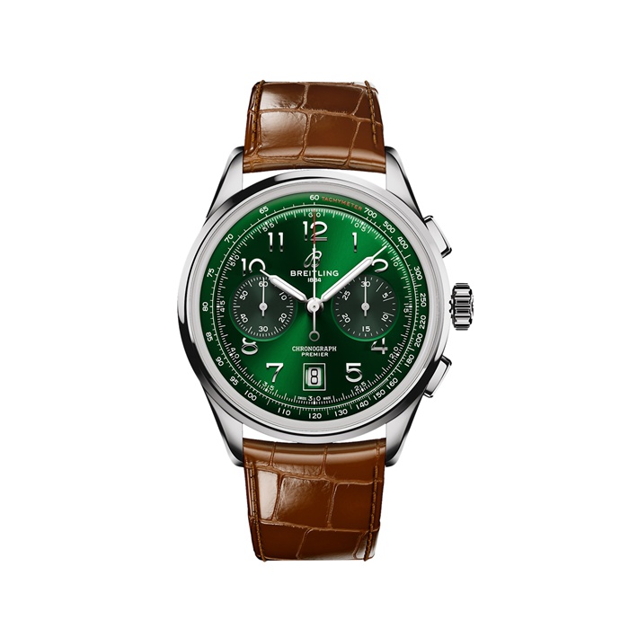 Breitling Premier B01 Chronograph 42mm herreur grøn AB0145371L1P1
