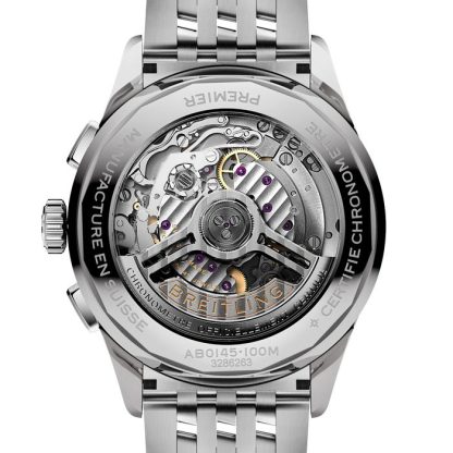 Breitling Premier B01 Chronograph 42mm herreur grønt rustfrit stål AB0145371L1A1 - Billede 2