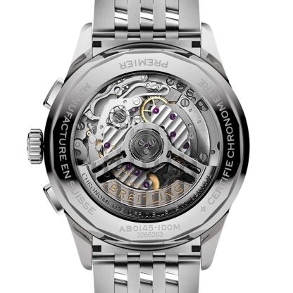 Breitling Premier B01 Chronograph 42mm herreur sort rustfrit stål AB0145221B1A1 - Billede 2