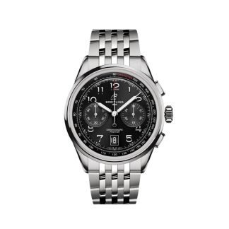 Breitling Premier B01 Chronograph 42mm herreur sort rustfrit stål AB0145221B1A1