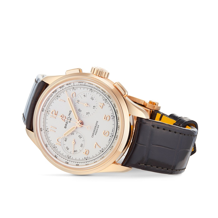 Breitling Premier B09 Chronograph 40 18k Red Gold Watch RB0930371G1P1 - Billede 4