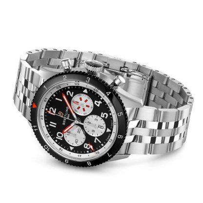 Breitling Super AVI B04 Chronograph GMT 46 Mosquito Watch YB04451A1B1A1 - Billede 3