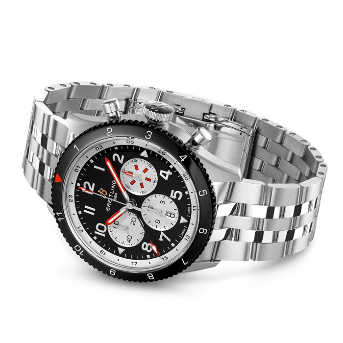 Breitling Super AVI B04 Chronograph GMT 46 Mosquito Watch YB04451A1B1A1 - Billede 3