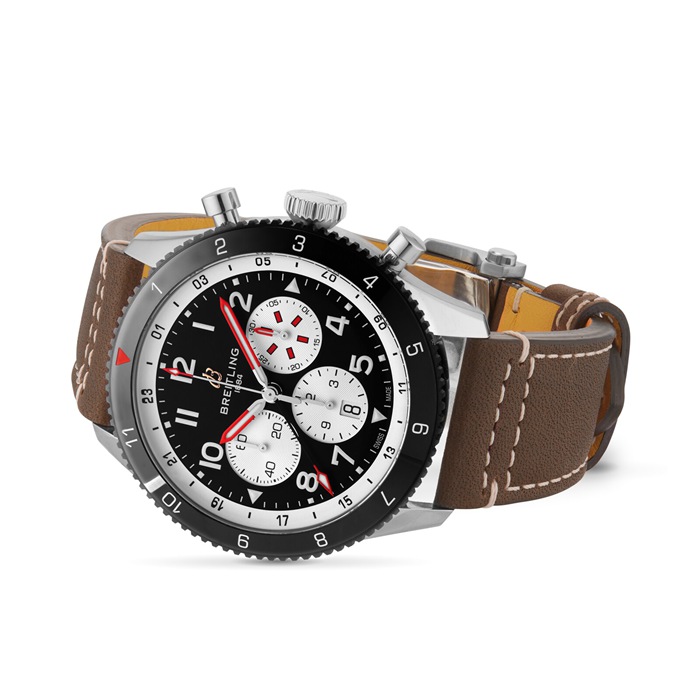 Breitling Super AVI B04 Chronograph GMT 46 Mosquito Watch YB04451A1B1X1 - Billede 3