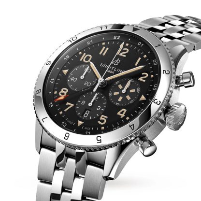 Breitling Super AVI B04 Chronograph GMT 46 P-51 Mustang Watch AB04453A1B1A1 - Billede 2
