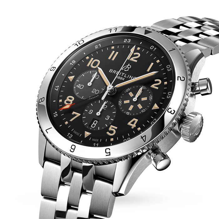 Breitling Super AVI B04 Chronograph GMT 46 P-51 Mustang Watch AB04453A1B1A1 - Billede 2